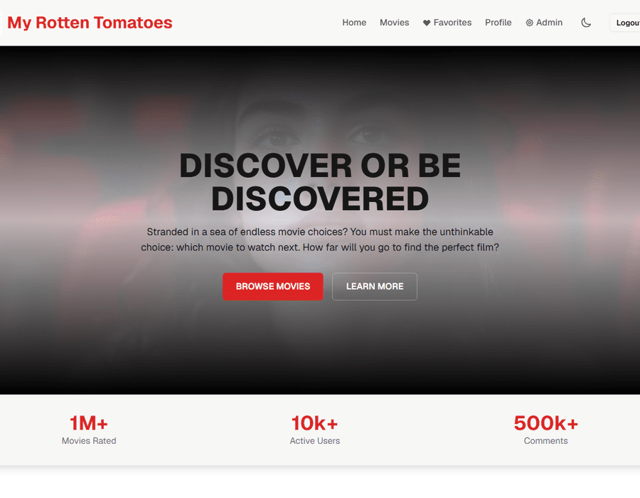 Page d'acceuil Rotten